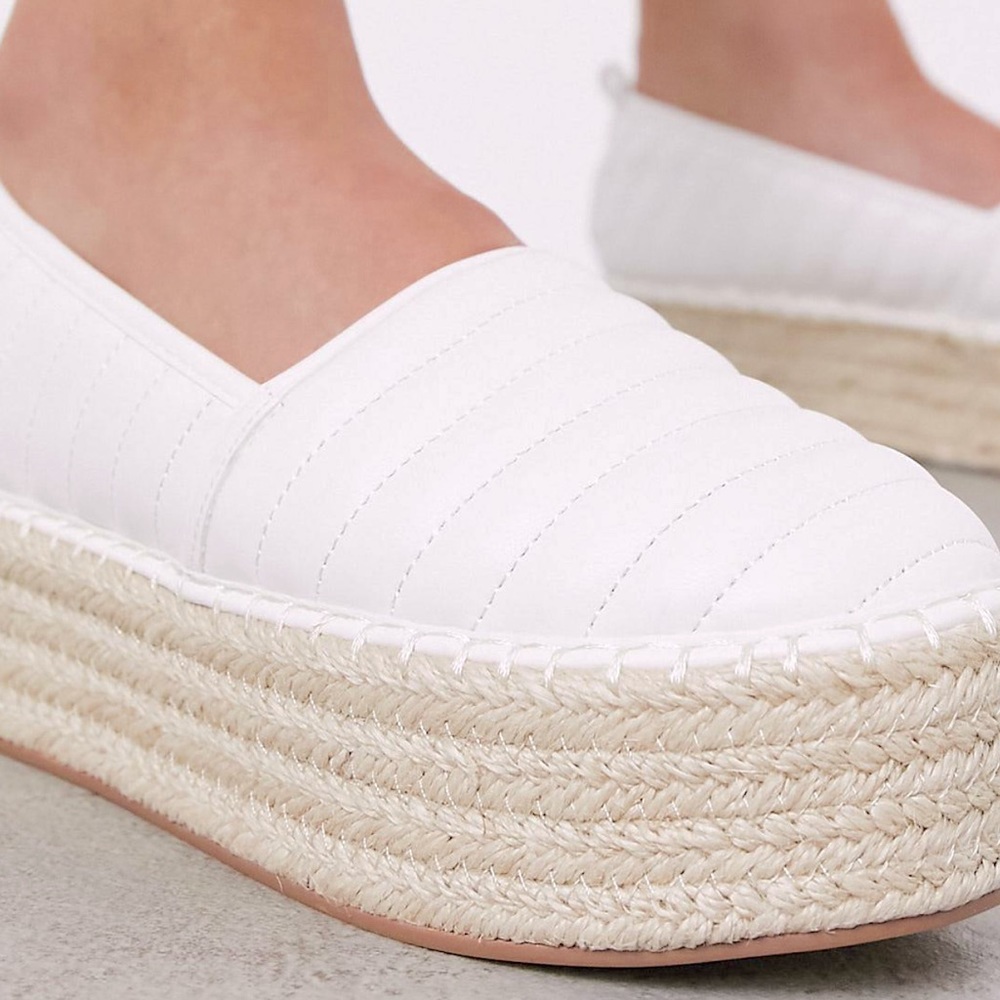 ASOS NWT Espadrilles White